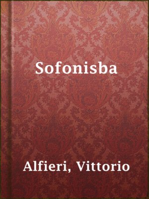 cover image of Sofonisba